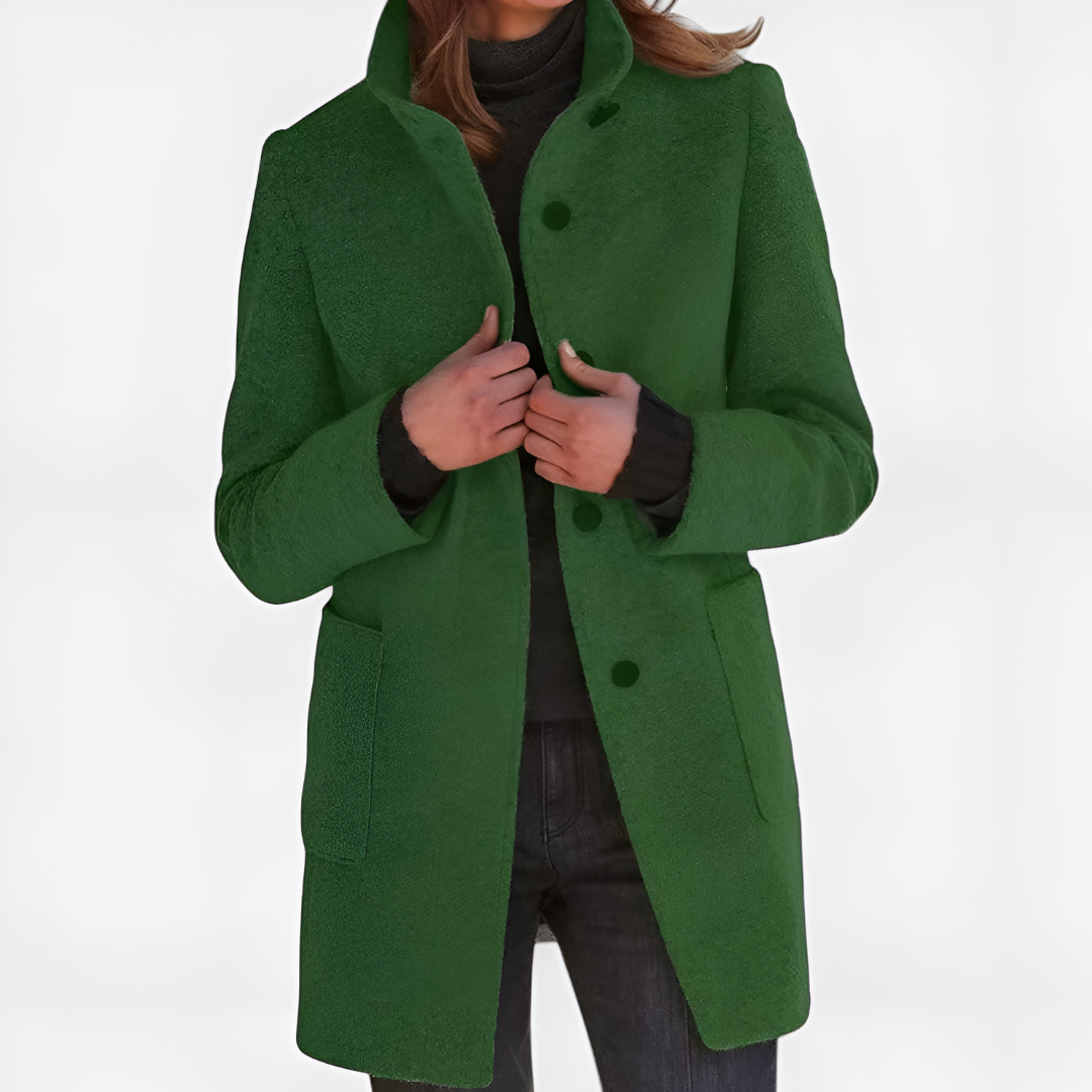 Elle | Klasický kabát z vlněné směsi