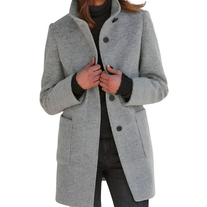 Elle | Klasický kabát z vlněné směsi