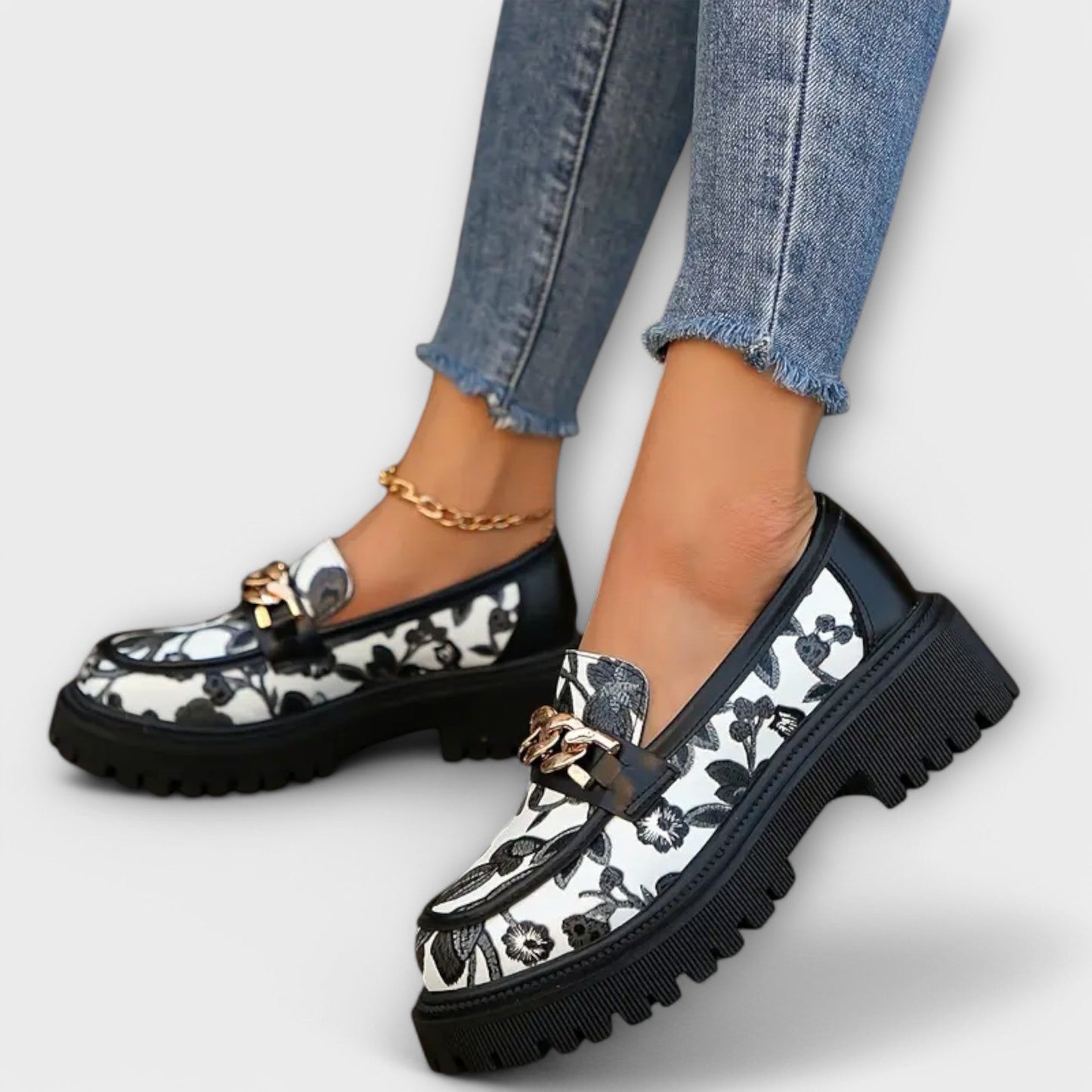 Sandra - Elegantní retro mokasíny