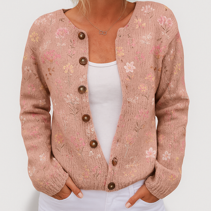Alina - Dámský květinový cardigan