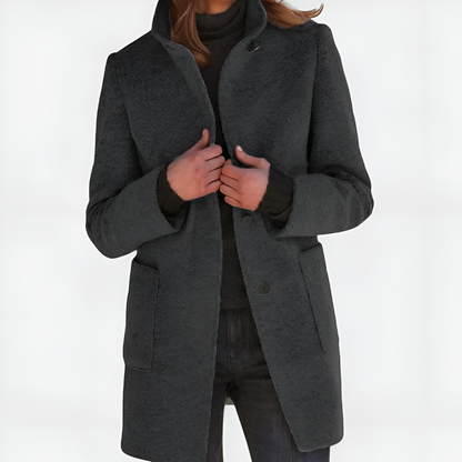 Elle | Klasický kabát z vlněné směsi