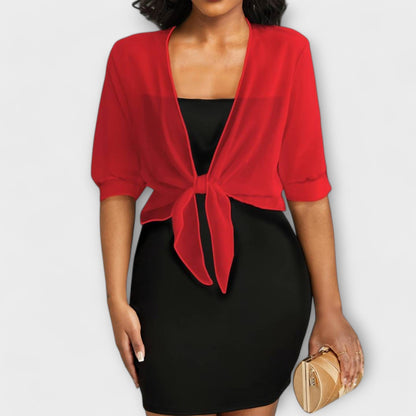 Blůza s otevřeným předním dílem