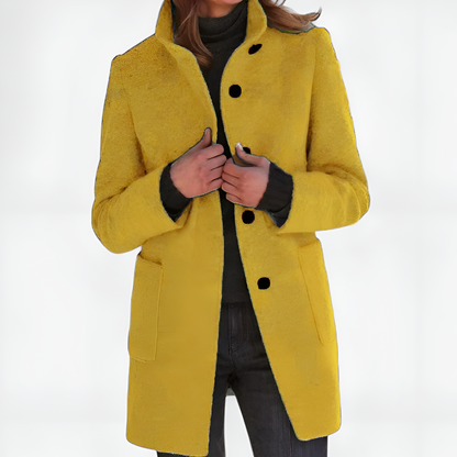 Elle | Klasický kabát z vlněné směsi