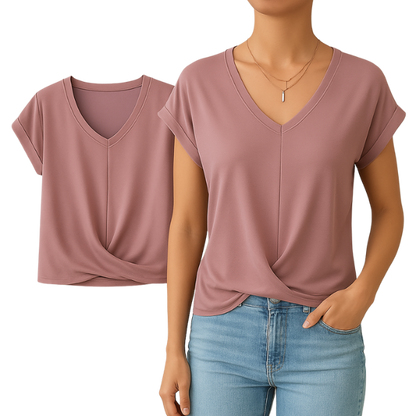 Eva | Ležérní tričko s výstřihem do V
