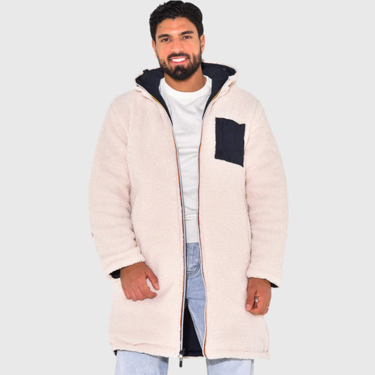 LEON Teddy-Fleece Kapuzenjacke pro muže – Teplá a Lehká