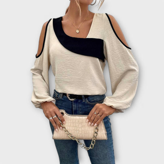 Blůza s čtvercovým výstřihem