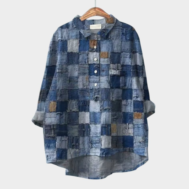 Marie | Prémiová blůza s květinovými vzory