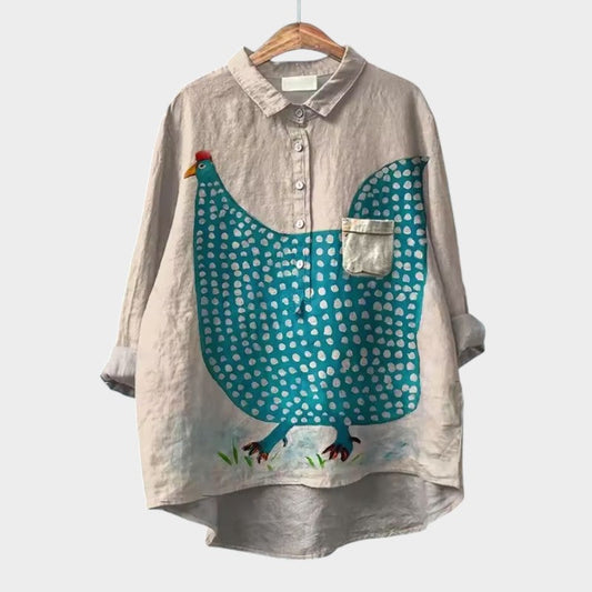 Yvonne | Prémiová blůza s krajkou