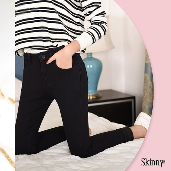 SKINNY® – ZATEPLENÉ ZIMNÍ DŽÍNY