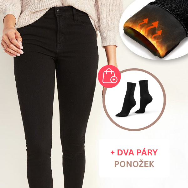 SKINNY® – ZATEPLENÉ ZIMNÍ DŽÍNY