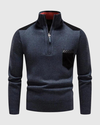 Libuše- Svetr z vlny s zipem