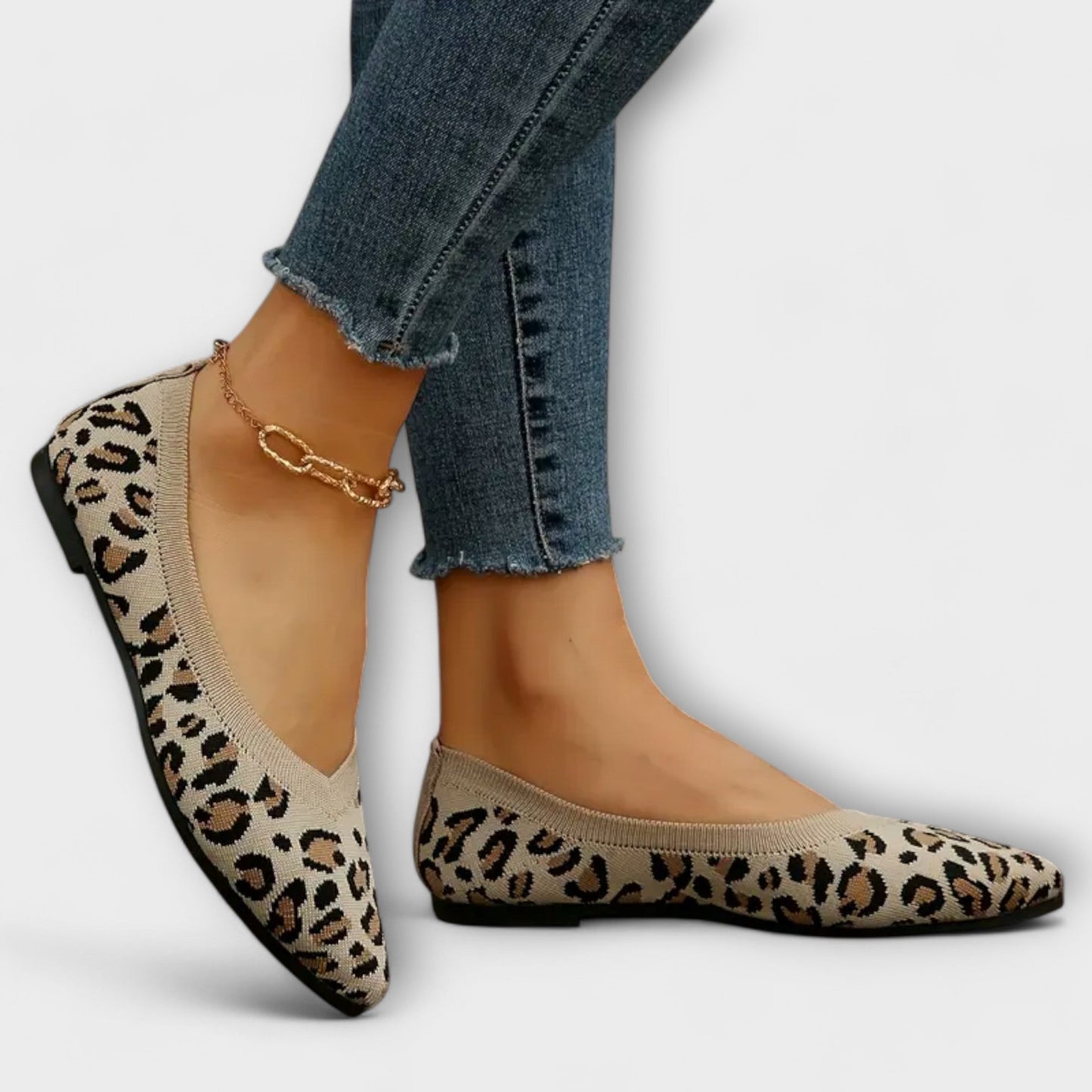 Špičaté flats s leopardím vzorem