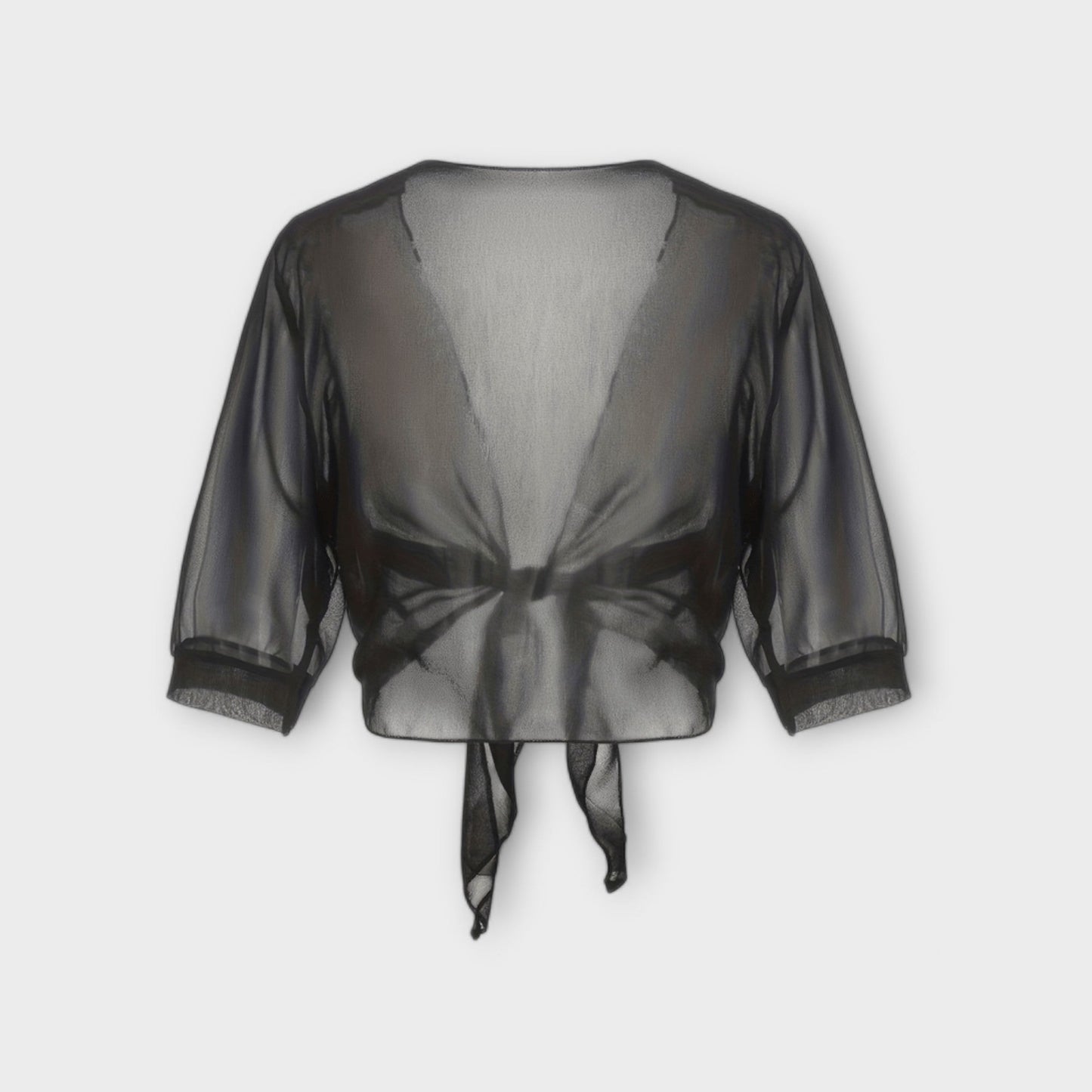 Blůza s otevřeným předním dílem