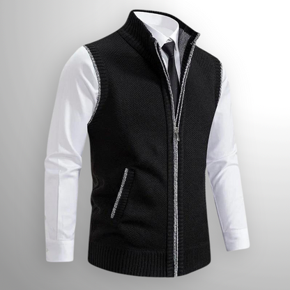 Pánská vesta Harrison– elegantní gilet se zipem