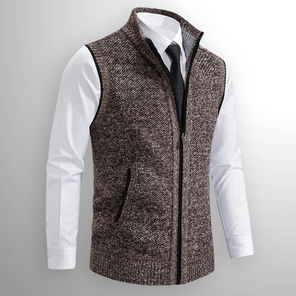 Pánská vesta Harrison– elegantní gilet se zipem