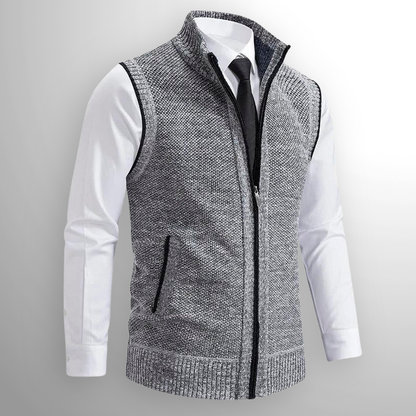 Pánská vesta Harrison– elegantní gilet se zipem