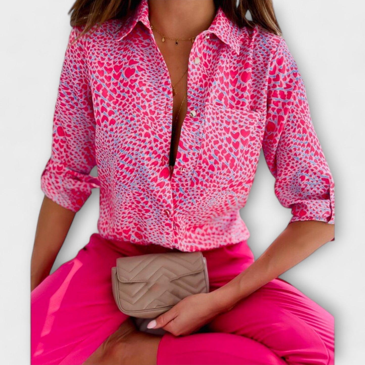 Blůza s klasickým límcem